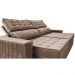 Sofá Retrátil e Reclinável 2,75m Cama inBox Big Star com SoftGel D40 Velupluma Castor