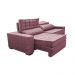 Sofá Retrátil e Reclinável 2,75m Cama inBox Big Star com SoftGel D40 Velupluma Rose