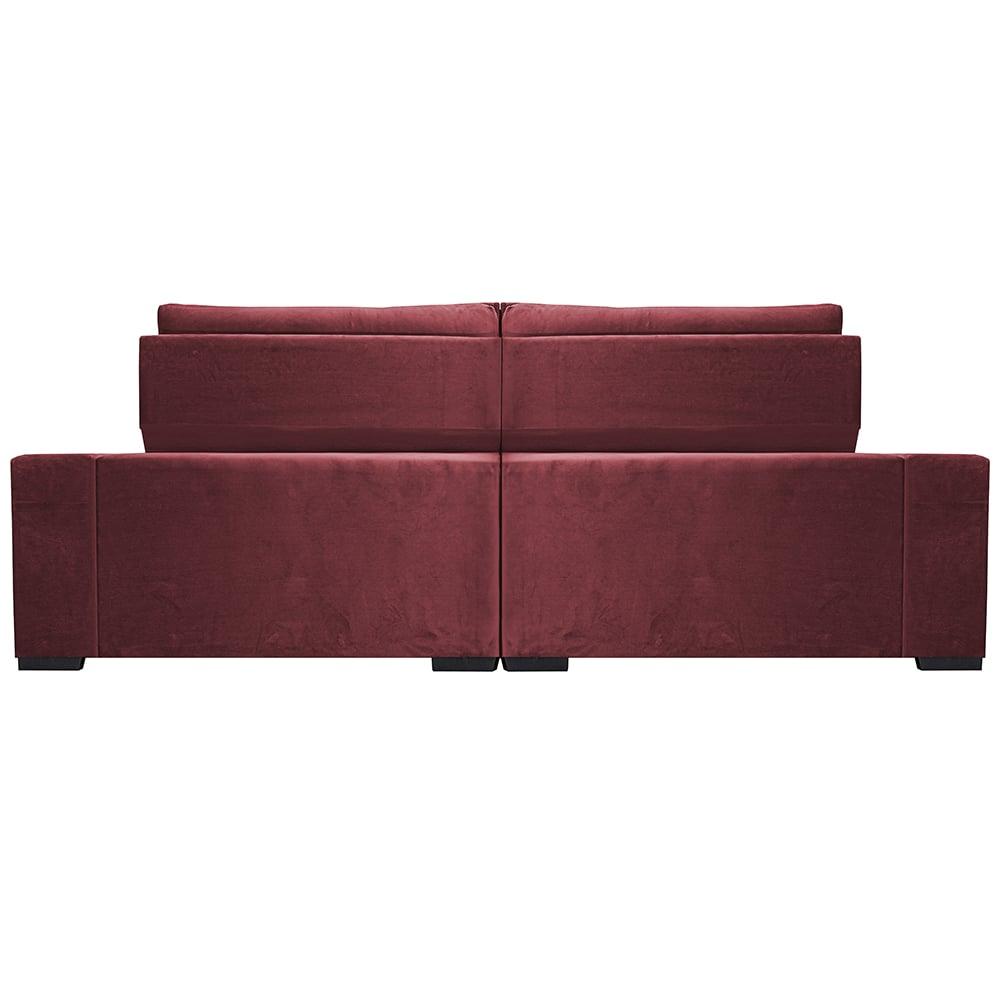 Sofá Retrátil e Reclinável 2,75m Cama inBox Big Star com SoftGel D40 Velupluma Vinho