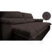 Sofá Retrátil e Reclinável 2,75m Molas Ensacadas Cama inBox Big Home com Bordado 3D Linho Marrom
