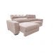 Sofá Retrátil e Reclinável 2,75m Molas Ensacadas Cama inBox Style Thermo Gel Linho Bege Claro