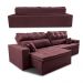 Sofá Retrátil e Reclinável 2,92m Luxos Cama inBox Velusoft Vinho