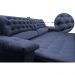 Sofá Retrátil e Reclinável 2,92m Molas Ensacadas Cama inBox Alemanha de Viscoelástico Velusoft Azul