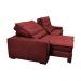 Sofá Retrátil e Reclinável 2,92m Molas Ensacadas Cama inBox Catar Velusoft Vermelho