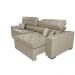 Sofá Retrátil e Reclinável 2,92m com Molas Cama inBox Estilo Suede Velusoft Bege