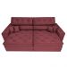 Sofá Retrátil e Reclinável 2,92m com Molas Cama inBox Estilo Suede Velusoft Vinho
