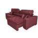 Sofá Retrátil e Reclinável 2,92m com Molas Cama inBox Estilo Suede Velusoft Vinho