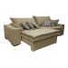 Sofá Retrátil e Reclinável 2,92m com Molas Ensacadas Cama Inbox Supreme Tecido Suede Velusoft Bege