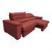 Sofá Retrátil e Reclinável 2,92m com Molas Ensacadas Cama inBox Aconchego Tecido Suede Vermelho
