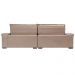 Sofá Retrátil e Reclinável 2,95m Molas Ensacadas Cama inBox Big Space com Bordado 3D Velusoft Bege