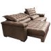 Sofá Retrátil e Reclinável 2,95m Molas Ensacadas Cama inBox Big Space com Bordado 3D Velusoft Castor
