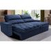 Sofá Retrátil e Reclinável 2,95m Molas Ensacadas Cama inBox Elegance com ThermoGel Velusoft Azul