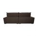 Sofá Retrátil e Reclinável 2,95m Molas Ensacadas Cama inBox Spazus com Bordado 3D Velusoft Café
