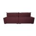Sofá Retrátil e Reclinável 2,95m Molas Ensacadas Cama inBox Spazus com Bordado 3D Velusoft Vinho