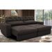 Sofá Retrátil e Reclinável 2,95m Molas Ensacadas Cama inBox Style Thermo Gel Linho Marrom