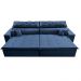 Sofá Retrátil e Reclinável 3,12m Luxos Cama inBox Velusoft Azul
