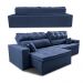 Sofá Retrátil e Reclinável 3,12m Luxos Cama inBox Velusoft Azul