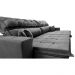 Sofá Retrátil e Reclinável 3,12m Luxos Cama inBox Velusoft Cinza