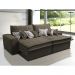 Sofá Retrátil e Reclinável 3,12m com Molas Ensacadas Cama Inbox Supreme Tecido Suede Velusoft Café