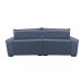 Sofá Retrátil e Reclinável 3,12m com Molas Ensacadas Cama inBox Aconchego Tecido Suede Azul