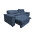 Sofá Retrátil e Reclinável 3,12m com Molas Ensacadas Cama inBox Aconchego Tecido Suede Azul