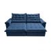 Sofá Retrátil e Reclinável 3,15m Cama inBox Big Fresh com SoftGel D40 Velupluma Azul