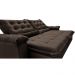 Sofá Retrátil e Reclinável 3,15m Cama inBox Big Fresh com SoftGel D40 Velupluma Café