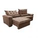 Sofá Retrátil e Reclinável 3,15m Cama inBox Big Fresh com SoftGel D40 Velupluma Castor
