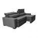 Sofá Retrátil e Reclinável 3,15m Cama inBox Big Puffer com SoftGel D40 Velupluma Cinza