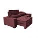 Sofá Retrátil e Reclinável 3,15m Cama inBox Big Puffer com SoftGel D40 Velupluma Vinho