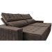 Sofá Retrátil e Reclinável 3,15m Cama inBox Big Star com SoftGel D40 Velupluma Café