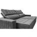 Sofá Retrátil e Reclinável 3,15m Cama inBox Big Star com SoftGel D40 Velupluma Cinza