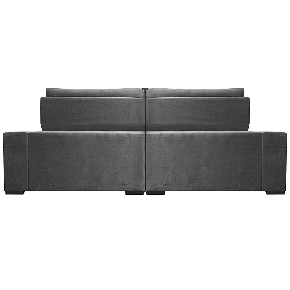 Sofá Retrátil e Reclinável 3,15m Cama inBox Big Star com SoftGel D40 Velupluma Cinza