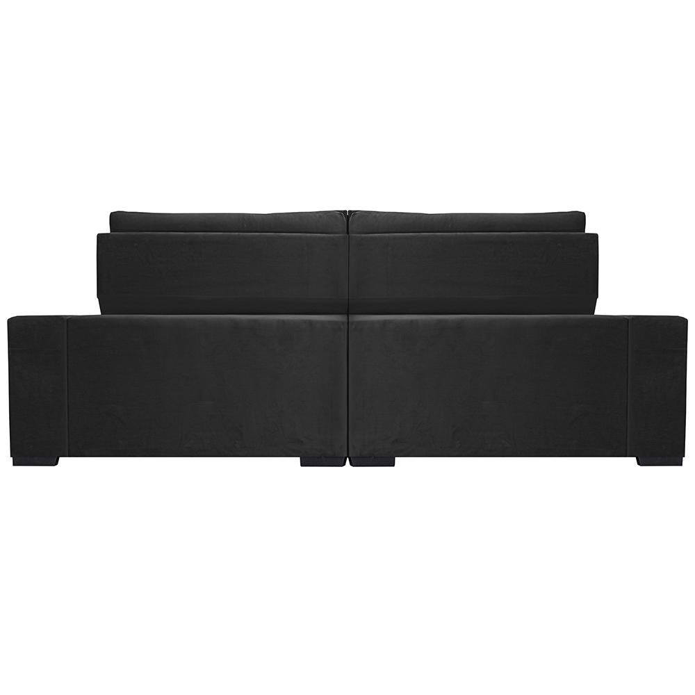 Sofá Retrátil e Reclinável 3,15m Cama inBox Big Star com SoftGel D40 Velupluma Preto
