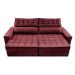 Sofá Retrátil e Reclinável 3,15m Cama inBox Big Star com SoftGel D40 Velupluma Vinho