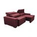 Sofá Retrátil e Reclinável 3,15m Cama inBox Big Star com SoftGel D40 Velupluma Vinho
