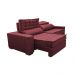 Sofá Retrátil e Reclinável 3,15m Cama inBox Big Star com SoftGel D40 Velupluma Vinho