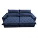 Sofá Retrátil e Reclinável 3,15m Molas Ensacadas Cama inBox Elegance com ThermoGel Velusoft Azul