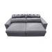 Sofá Retrátil e Reclinável 3,15m Molas Ensacadas Cama inBox Style Thermo Gel Linho Cinza Claro
