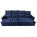 Sofá Retrátil e Reclinável 3,20m Molas Ensacadas e Costura Tripla Cama inBox Nobre Suede Azul