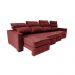 Sofá Retrátil e Reclinável 3,20m Molas Ensacadas e Costura Tripla Cama inBox Nobre Suede Vermelho