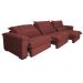 Sofá Retrátil e Reclinável 3,22m com Molas Ensacadas Cama inBox Aconchego Tecido Suede Vermelho