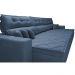 Sofá Retrátil e Reclinável 3,52m Austin com Molas no Assento Tecido Suede Velusoft Azul