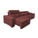 Sofá Retrátil e Reclinável 3,52m Austin com Molas no Assento Tecido Suede Velusoft Vermelho
