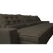 Sofá Retrátil e Reclinável 3,52m com Molas Ensacadas Cama Inbox Gold Tecido Suede Velusoft Café