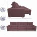 Sofá Retrátil e Reclinável 3,52m com Molas Ensacadas Cama Inbox Gold Tecido Suede Velusoft Vinho