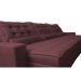 Sofá Retrátil e Reclinável 3,52m com Molas Ensacadas Cama Inbox Gold Tecido Suede Velusoft Vinho