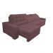 Sofá Retrátil e Reclinável 3,52m com Molas Ensacadas Cama Inbox Gold Tecido Suede Velusoft Vinho