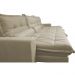 Sofá Retrátil e Reclinável 3,52m com Molas Ensacadas Cama Inbox Soft Tecido Suede Velusoft Bege