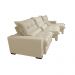 Sofá Retrátil e Reclinável 3,52m com Molas Ensacadas Cama Inbox Soft Tecido Suede Velusoft Bege
